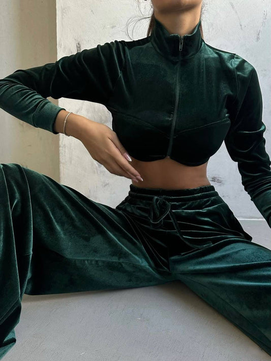 Wide Leg Track Suit